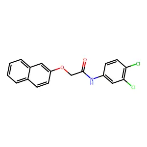 N-(3,4-dichlorophenyl)-2-(2-naphthyloxy)acetamide structure
