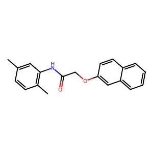 N-(2,5-dimethylphenyl)-2-(2-naphthyloxy)acetamide structure