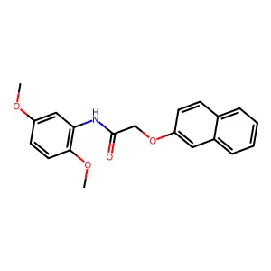 N-(2,5-dimethoxyphenyl)-2-(naphthalen-2-yloxy)acetamide structure