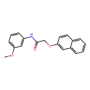 N-(3-methoxyphenyl)-2-(2-naphthyloxy)acetamide structure
