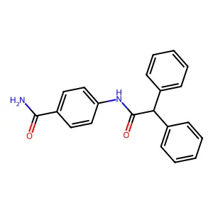 4-[(Diphenylacetyl)amino]benzamide structure