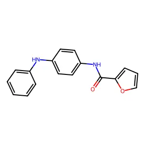 N-(4-anilinophenyl)-2-furamide structure