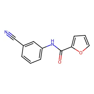 N-(3-cyanophenyl)furan-2-carboxamide structure