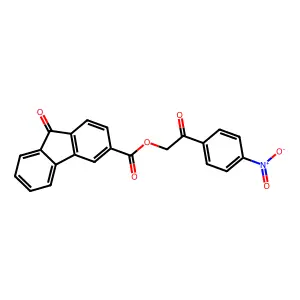 [2-(4-Nitrophenyl)-2-oxoethyl] 9-oxofluorene-3-carboxylate structure
