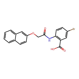 5-Bromo-2-[(2-naphthalen-2-yloxyacetyl)amino]benzoic acid structure