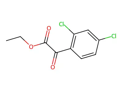Ethyl 2,4-dichlorobenzoylformate structure