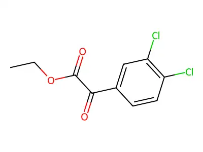 Ethyl 3,4-dichlorophenylglyoxylate structure