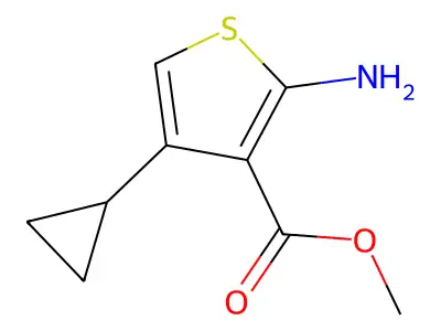 Methyl 2-amino-4-cyclopropylthiophene-3-carboxylate structure
