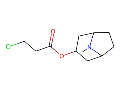 8-Methyl-8-azabicyclo[3.2.1]octan-3-yl 3-chloropropanoate structure