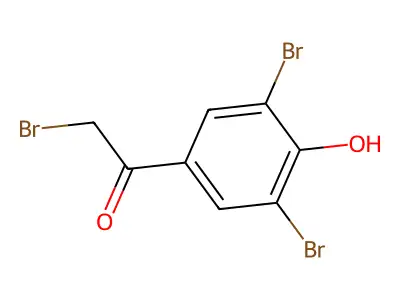 2-Bromo-1-(3,5-dibromo-4-hydroxyphenyl)ethanone structure