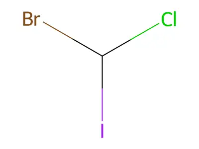 氯溴碘甲烷 structure
