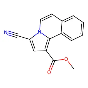 Methyl 3-cyanopyrrolo[2,1-a]isoquinoline-1-carboxylate structure