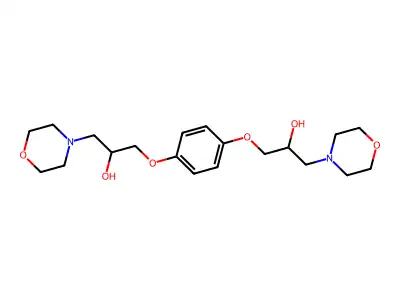 1-[4-(2-Hydroxy-3-morpholin-4-ylpropoxy)phenoxy]-3-morpholin-4-ylpropan-2-ol structure