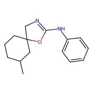 7-methyl-N-phenyl-1-oxa-3-azaspiro[4.5]dec-2-en-2-amine structure