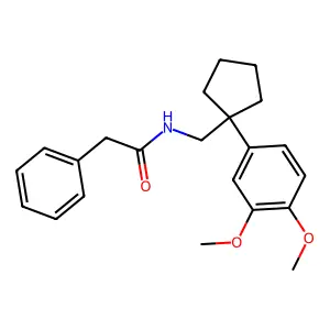 N-{[1-(3,4-dimethoxyphenyl)cyclopentyl]methyl}-2-phenylacetamide structure