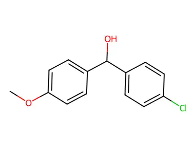 (4-Chlorophenyl)(4-methoxyphenyl)methanol structure