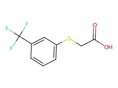 2-[[3-(Trifluoromethyl)phenyl]thio]acetic acid structure