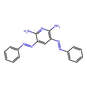 3,5-Bisphenylazo-2,6-diaminopyridine structure