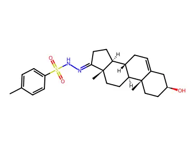 N'-(3-Hydroxyandrost-5-en-17-ylidene)-4-methylbenzene-1-sulfonohydrazide structure