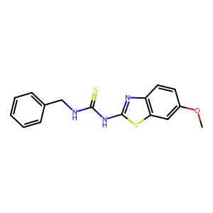 1-Benzyl-3-(6-methoxy-1,3-benzothiazol-2-yl)thiourea structure