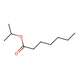 Heptanoic acid, 1-methylethyl ester structure
