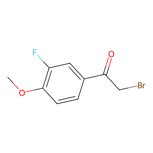 3-Fluoro-4-methoxyphenacyl bromide structure