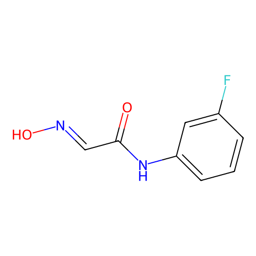 N-(3-fluorophenyl)-2-(N-hydroxyimino)acetamide structure