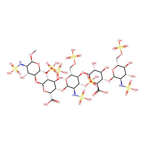 磺達肝素 structure