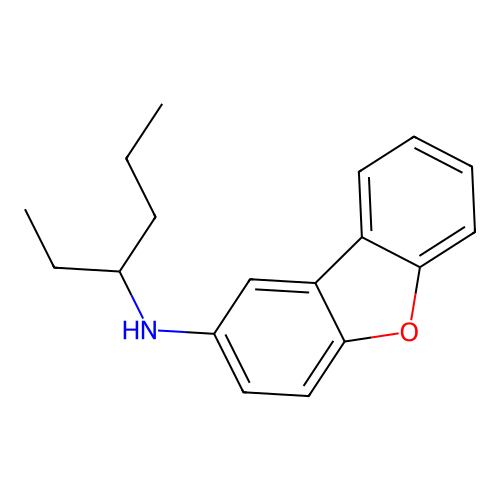N-(1-Ethylbutyl)-2-dibenzofuranamine structure