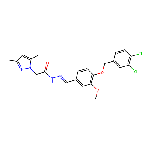 C22H22Cl2N4O3 structure