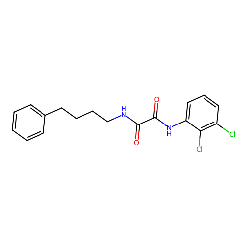 N-(2,3-dichlorophenyl)-N'-(4-phenylbutyl)ethanediamide structure