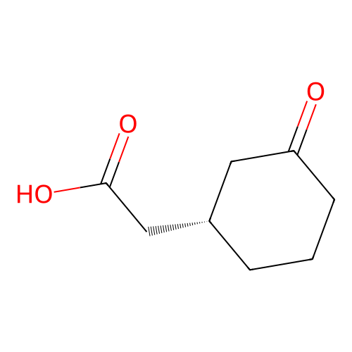 [(s)-3-Oxocyclohexyl]acetic acid structure