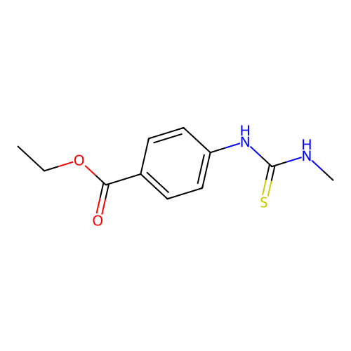 Ethyl 4-[(methylcarbamothioyl)amino]benzoate structure