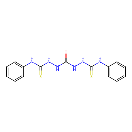 1,3-Bis(phenylcarbamothioylamino)urea structure