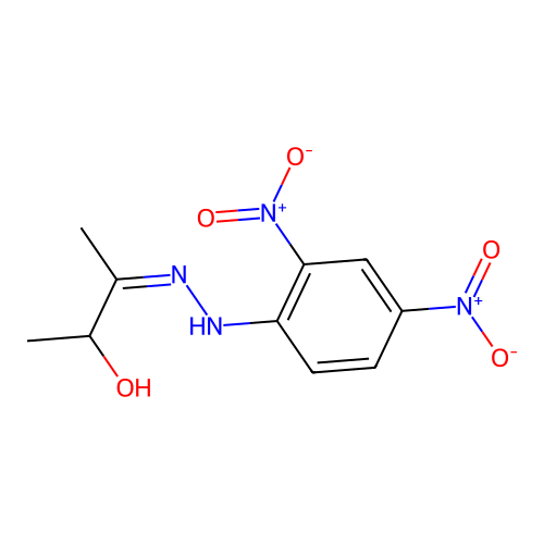 Acetoin 2,4-dinitrophenylhydrazone structure