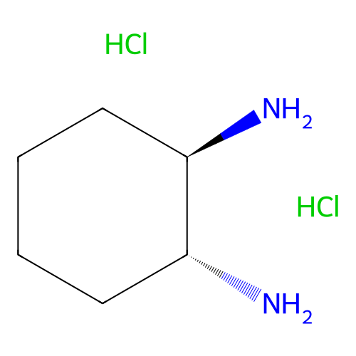 (1R,2R)-cyclohexane-1,2-diamine dihydrochloride structure