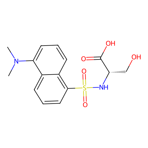 Dansyl-serine structure