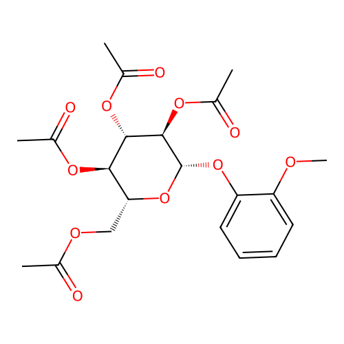 Glucopyranoside, (o-methoxyphenyl), tetraacetate, beta- structure