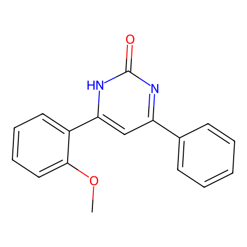 4-(2-methoxyphenyl)-6-phenylpyrimidin-2(1H)-one structure