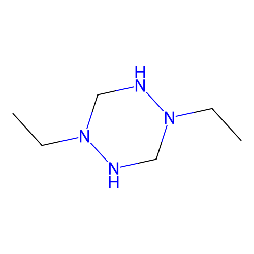 1,2,4,5-Tetrazine, 1,4-diethylhexahydro- structure