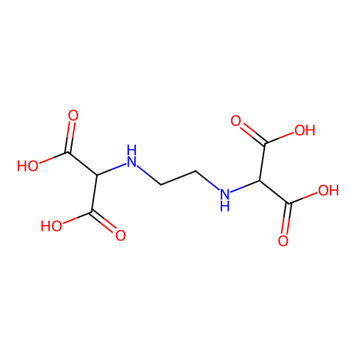 Ethylenediiminodipropanedioic acid structure