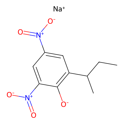Dinoseb-sodium structure