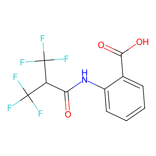 2-(3,3,3-Trifluoro-2-trifluoromethyl-propionylamino)-benzoic acid structure