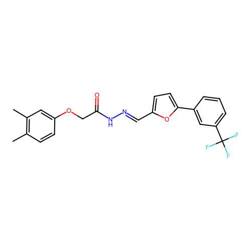 C22H19F3N2O3 structure