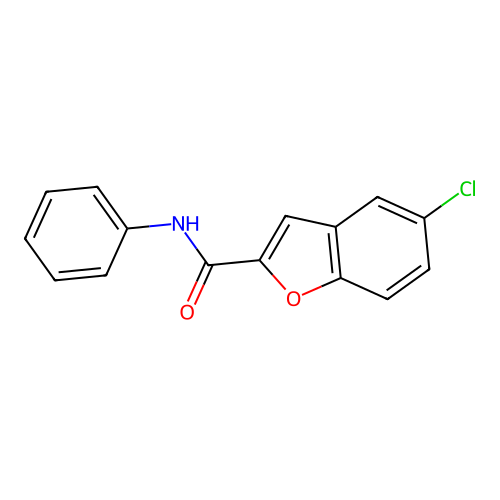 5-chloro-N-phenyl-1-benzofuran-2-carboxamide structure