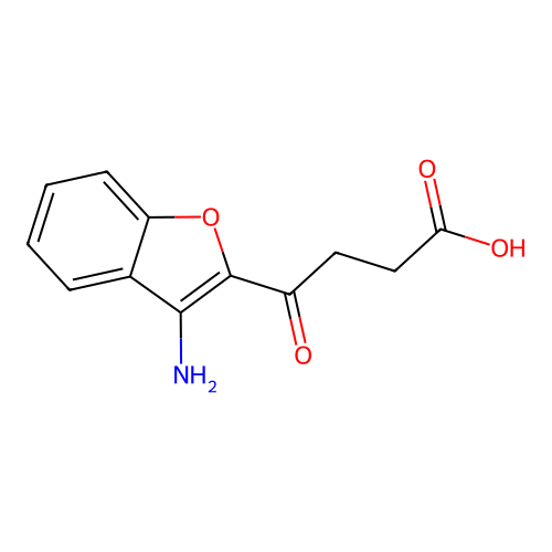 4-(3-Amino-benzofuran-2-yl)-4-oxo-butyric acid structure