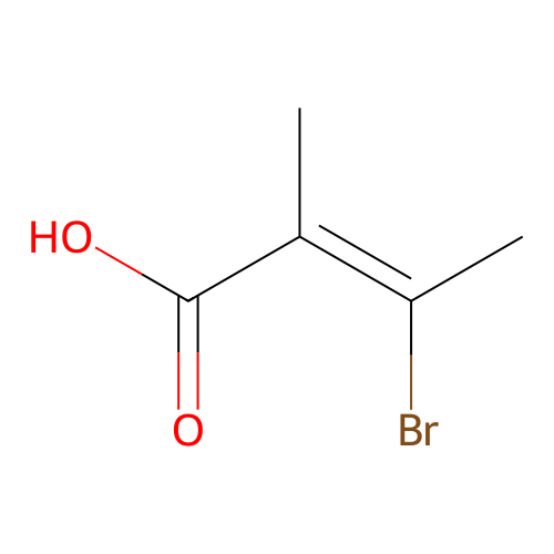 (Z)-3-bromo-2-methylbut-2-enoic acid structure