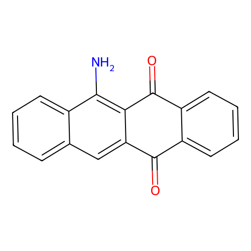 6-Amino-5,12-naphthacenequinone structure