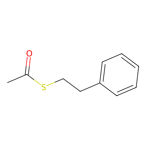 S-(2-Phenylethyl) ethanethioate structure