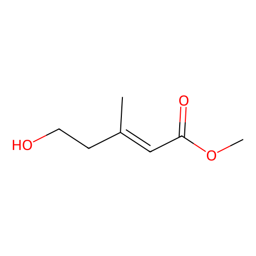 methyl-(2E)-5-hydroxy-3-methylpent-2-enoate structure